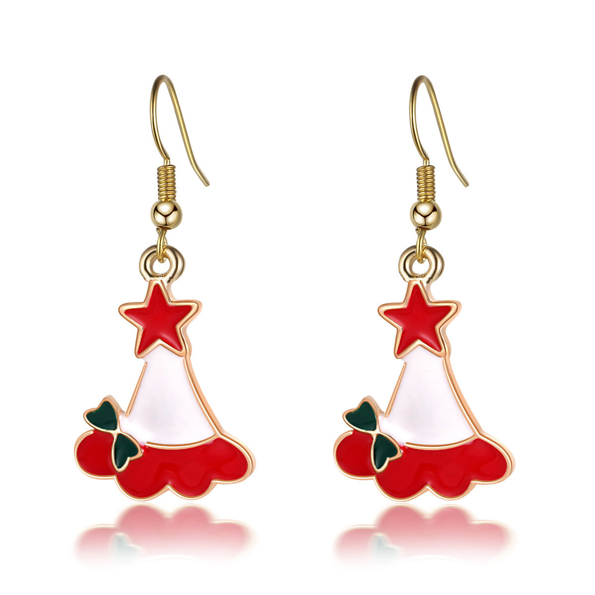 Wholesale Christmas Santa Elk Earrings